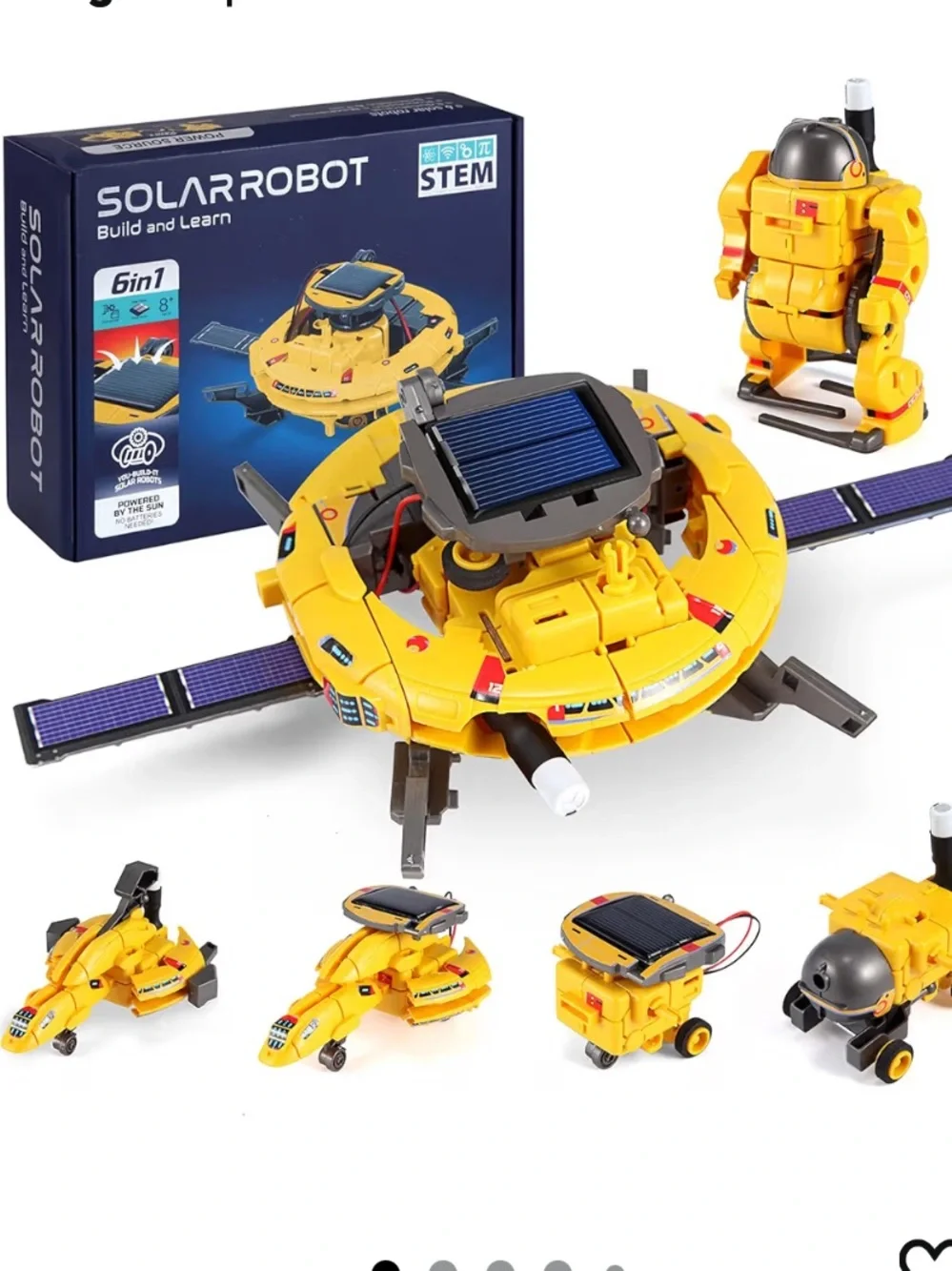 STEM Projects for Kids Age 8-12, Science Kits Boys, Solar Robot Space 005